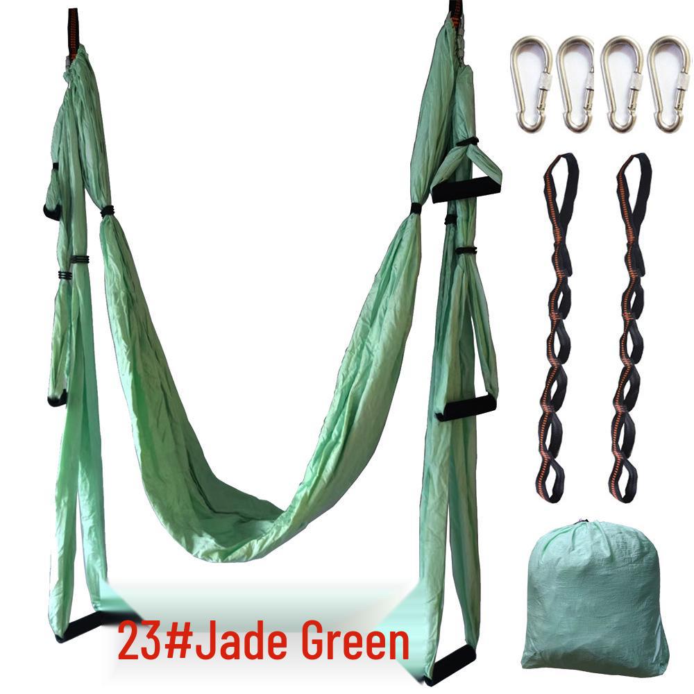 Aerial Yoga Hammock & Extension Strap for Fitness and Stretching.