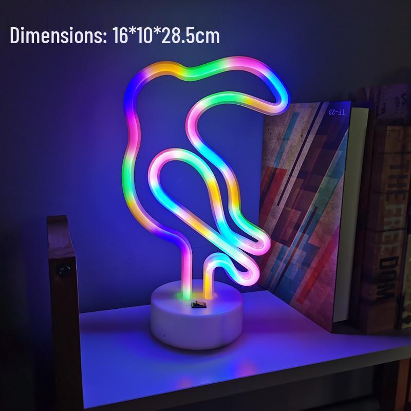 Luz de Mesa LED Neon para E-Sports e Decoração de Quarto