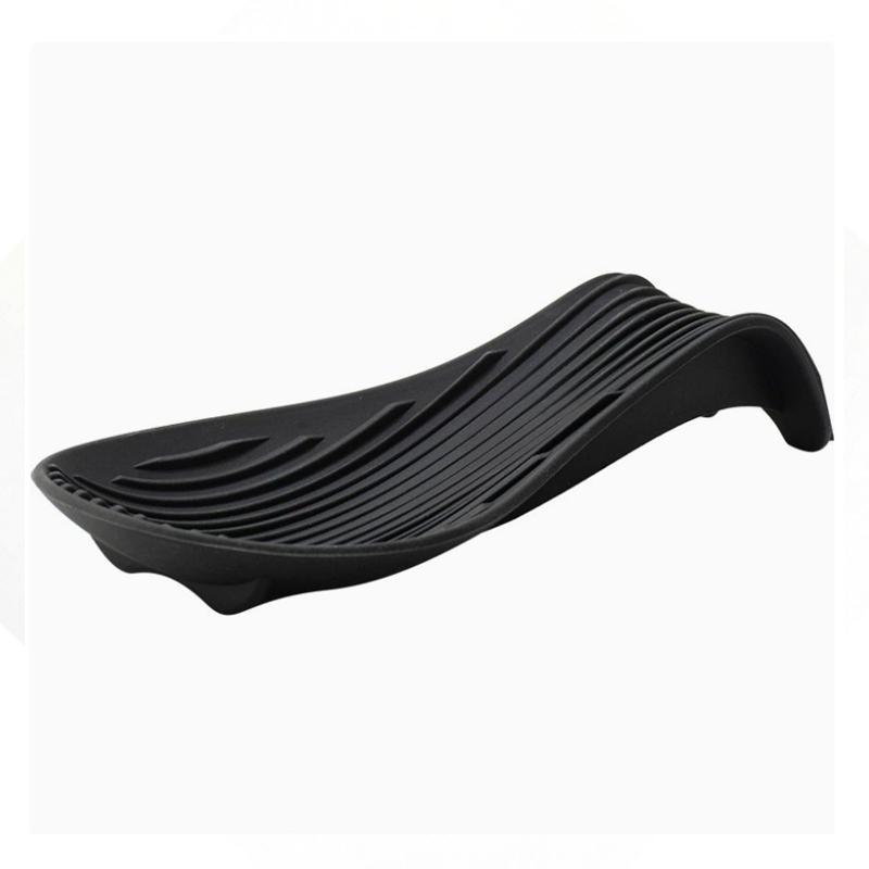 1Pc Silicone Insulated Spoon Holder Heat Resistant Placemat Spoon Holder Cutlery Shelving Kitchen Tools Placemat