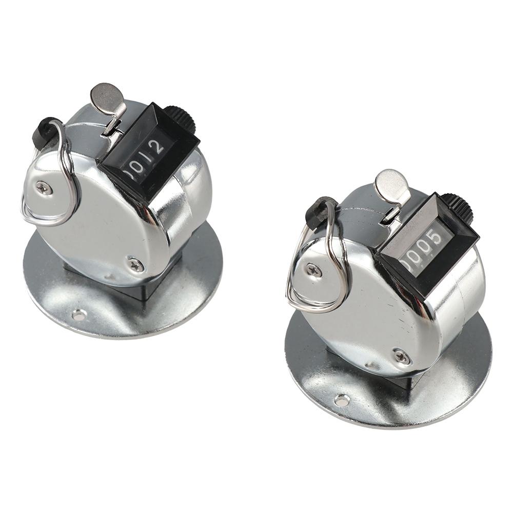 Zesílený kovový ruční počítadlo kol s klikáním 4místné mechanické počítadlo čísel Sporty