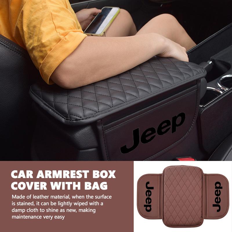 Car Armrest Box Center Console Arm Rest Protection Cushion For Jeep Compass Renegade Cherokee Wrangler JK Patriot Liberty