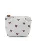 Ribbed Heart Pattern Tissue Pouch PWGB262621 BLU F Women's