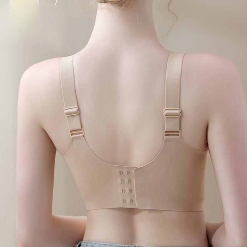 Plus-size Lingerie for Women Thin Close-in Lace-up Bra Seamless and Sexy Bra Push Up Bra