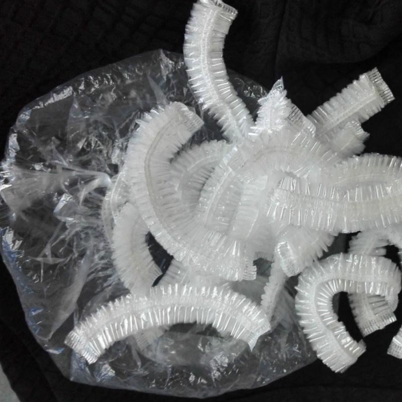 50pcs Elastic Waterproof Adults Shower Bathing Cap Disposables Spa Home Hair Hat