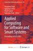 Cartea Applied Computing for Software and Smart Systems : Proceedings of ACSS 2022