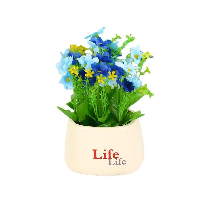 Artificial Potted Flowers No Wilting Needed Vibrant Multicolor Blooms Realistic Fake Plants for Home Office Desk Decor