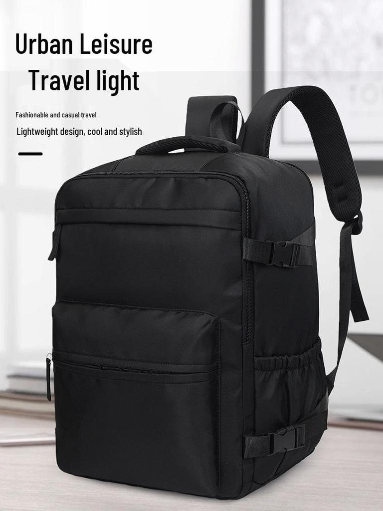 Versatile Wear-Resistant Business Laptop Backpack with Wet/Dry Separation & Trolley Sleeve
