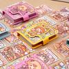 Pre-Cut Stickers Mini Dress-Up Sticker Book Cartoon Style Outfit Sticker Book  Scrapbook Decorating