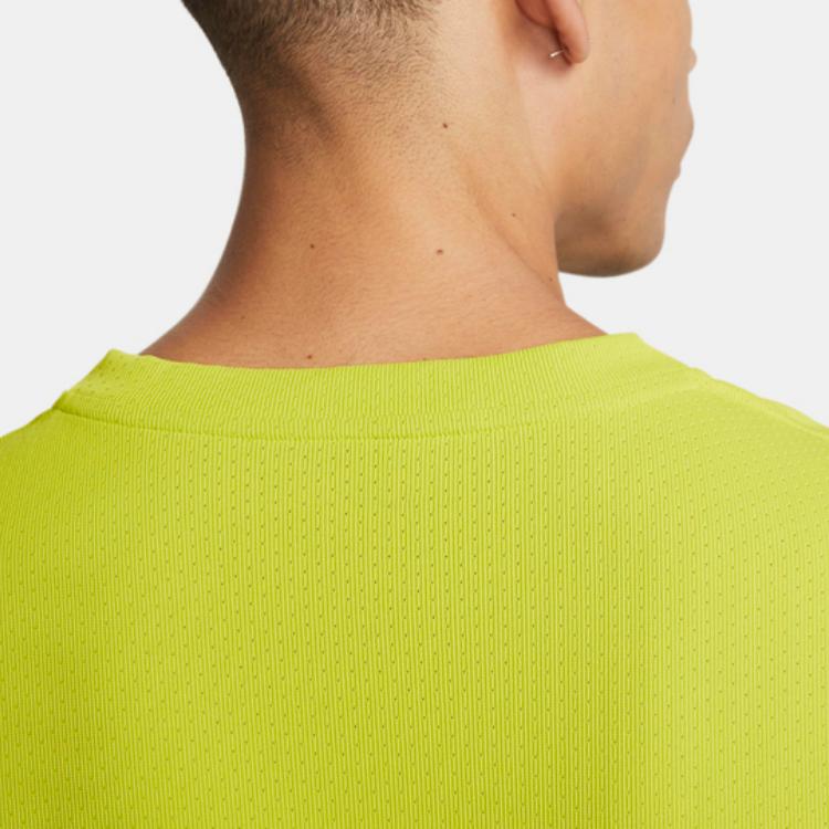Nike Logo Print Crew Neck Fitted Short Sleeve T-Shirt Men Tops Green DD8540-308