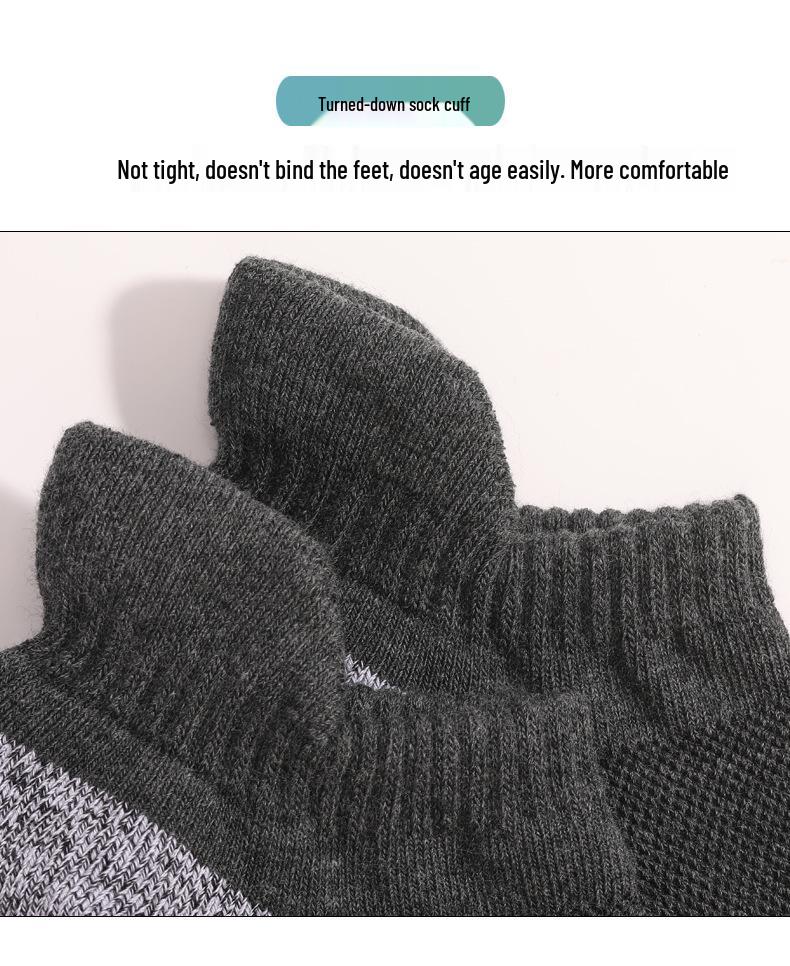 Enhanced Non-Slip Running Socks: Thick, Sweat-Absorbent, Breathable Cotton for Professional Sports