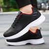 Fashion Running Shoes Men Big Size Casual Outdoor Flat Comfortable Walking Leather Tennis Shoes Lace-up Cheap Sneakers Man