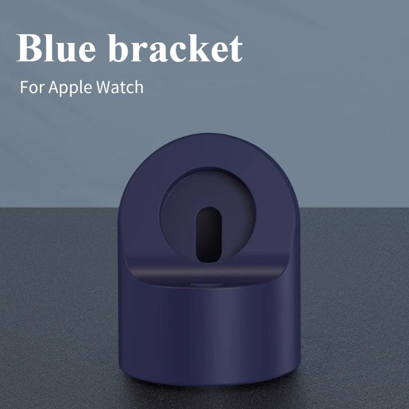 Ladeständer für Apple Watch Series Ultra/8/SE2/7/6/SE/4/3 49mm/45mm/44mm/42mm/41mm/40mm/38mm Langlebiger Silikon Nachttischmodus