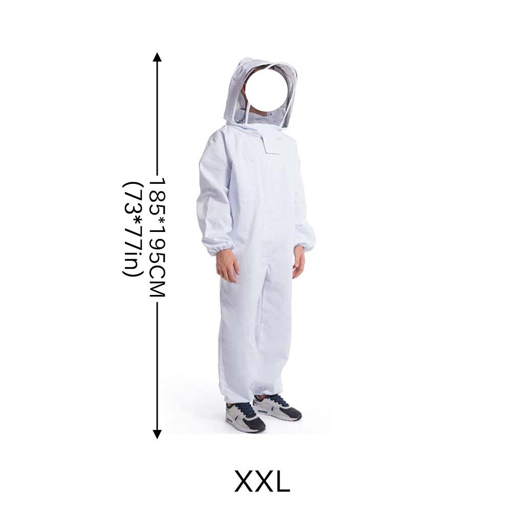 Full Body Thickened Beekeeping Clothes Professional Beekeepers Clothes Protection Beekeeping Suit Safty Veil Unisex Protective