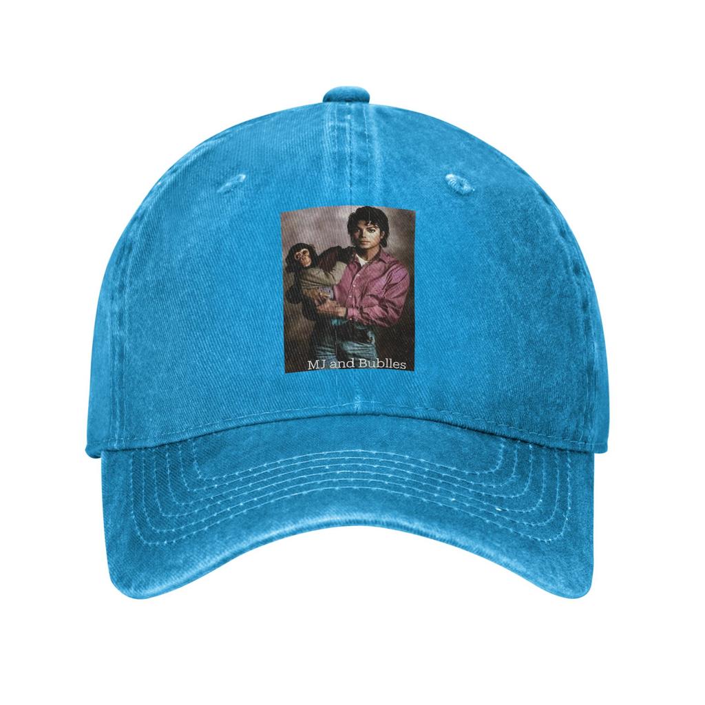 Michael Jackson Baseball Caps Snapback Denim Fabric Hats Outdoor Adjustable Casquette Sports Baseball Cowboy Hat for Unisex