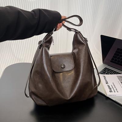 Mode und Freizeit Tragetasche mit großem Fassungsvermögen Damen Herbst und Winter neu retro vielseitige Schultertasche multifunktionaler Rucksack