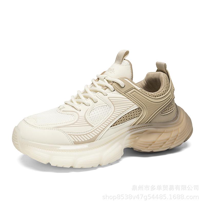 Putian high-end dad shoes mesh breathable thick sole heightening outdoor hiking sports casual shoes