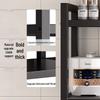 Floor-standing Multi-layer Kitchen Shelf for Cookware, Vegetables, Microwave, and Snacks
