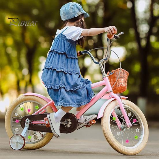 10 stk Sykkeleikerklemme Reflekterende Fargerik Smilende Femspiss Stjerne Dekorasjonsklemme Road Terrengsykkel Hjulnav Eiker Dekorativ Klemmesykkel