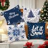 Frohe Weihnachten dekorativer Kissenbezug Wohnzimmer Sofakissenbezug geeignet für Zuhause Zimmer Kissenbezug für Freunde Geschenke