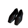 Retro Niche Square Head Simple Black Super Soft Single Shoes Women's New Versatile Casual Commuting Flat Mary Jane Women's Shoes