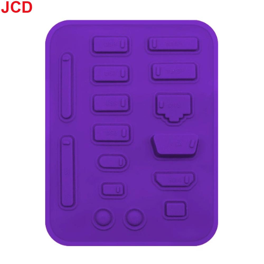 JCD 16 in 1 Anti-dust Plug Notebook Dustproof Stopper Laptop Universal USB Dust Plug Computer Interface Waterproof Cover фиолетовый
