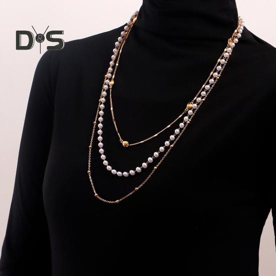 

Многослойное длинное ожерелье для женщин и девочек, свитер с жемчужным сердцем, цепочка-цепочка, модное панк-свитер-цепочка, ювелирные изделия, подарки