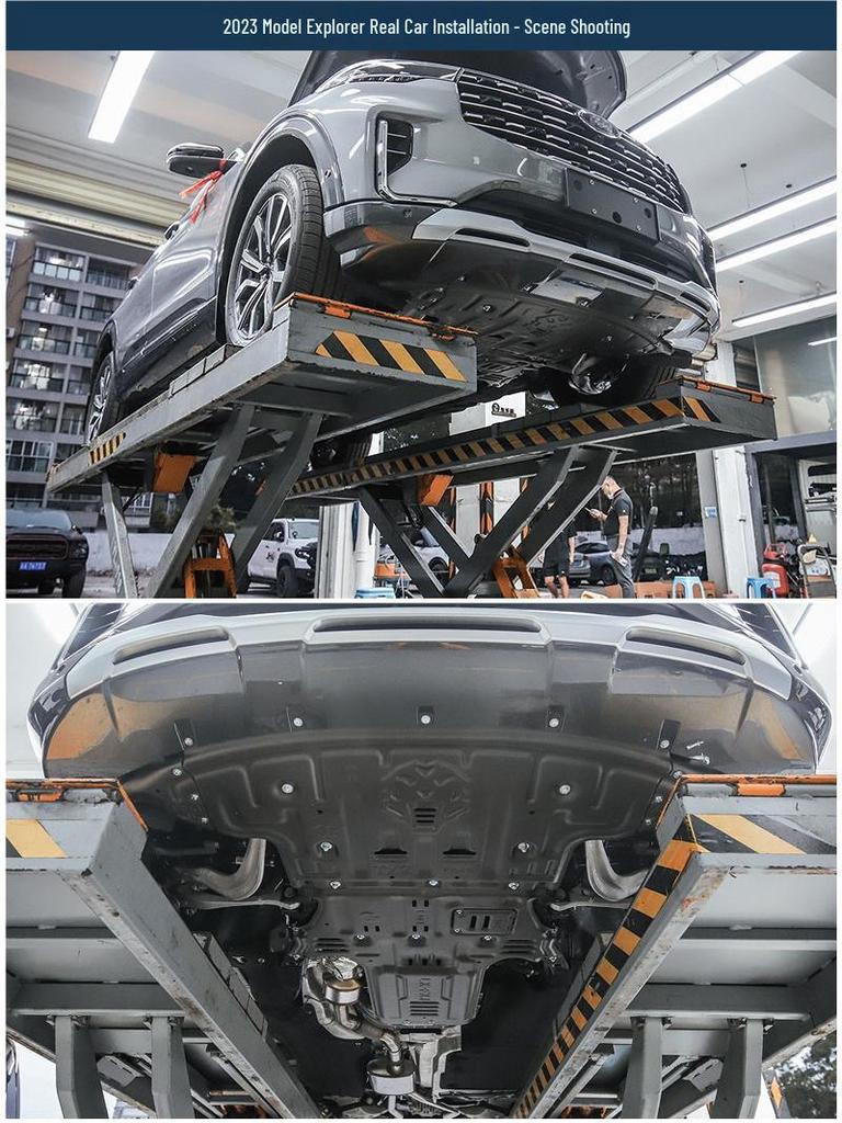 Engine & chassis skid plate for 2020-2025 Ford Explorer (domestic model).