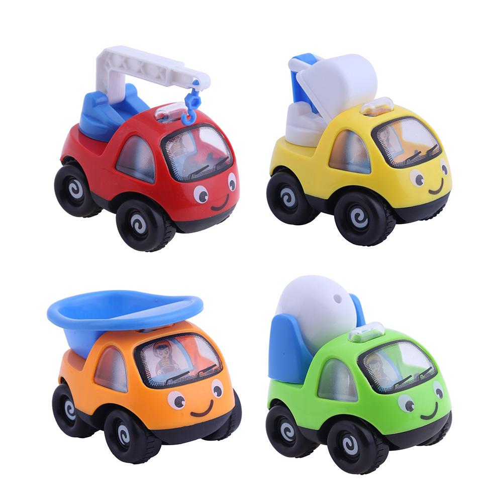Inercyjne pojazdy inżynieryjne Pojazd Mini model Toy 4 Sztukzestaw tayo Skala Model samochodu Samochodzik dzieci