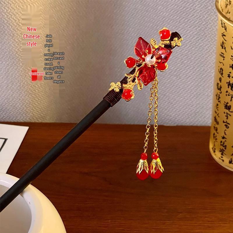 Lily of the Valley Tassel Hairpin for Women: Elegant Ancient-Style Hanfu Headdress