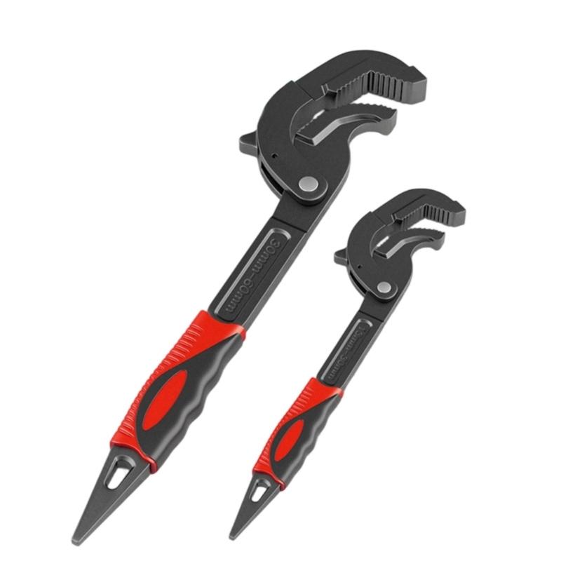 652F Industrial Pipe Adjustable Wrench Open End Multifunction Tool Carbon Steel Spanner 13-30mm Pipe Plumber Hand Tool