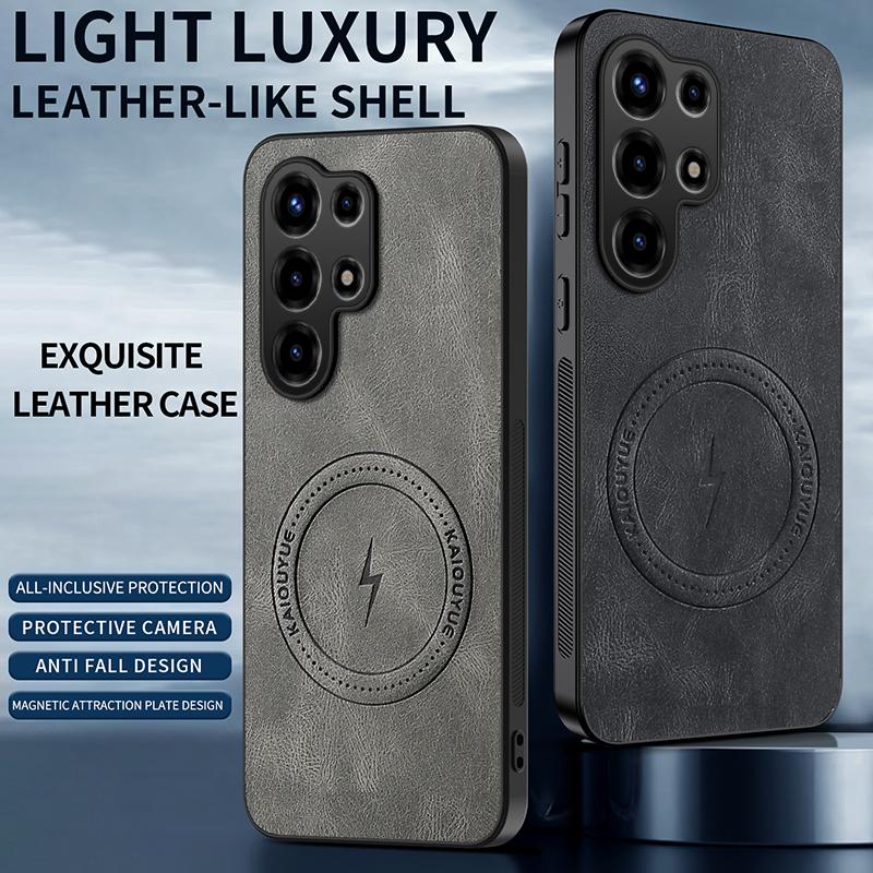 For itel Super 26 Ultra/itel Super 26Ultra Case Simple Stylish Magnetic Suction Luxury PU Leather Skin-friendly Anti-drop Cover