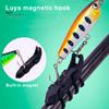 1/2/4Pcs Magnetic Fishing Lure Hook Holder with Rubber Rings Bait Hook without Hole Holder Automatic Fishook Keeper Outdoor Fishing Accessories