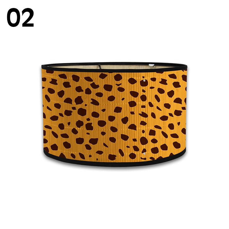 

Retro Japanese Homestay Leopard Printed Lampshade Bamboo Crafts Chandelier Lampshade Hotel Home Decor Desk Lamp Light Shade
