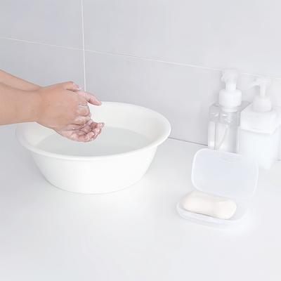 Prenosný držiak na mydlo na cesty a služobné cesty Uzatvárateľná vodotesná krabička na mydlo Priehľadná plastová krabička na uloženie mydla s vekom