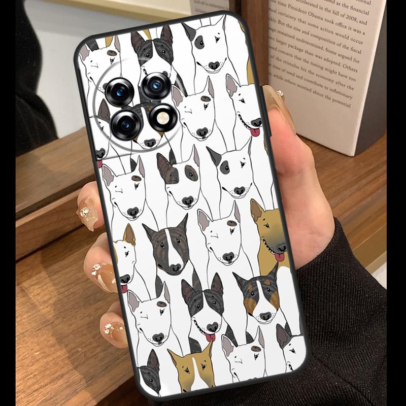 English Bull Terrier Dog Case For OnePlus 15R 13R 13T 12R 15 13 12 11 10 Pro 10T Nord CE 3 4 Lite N20 N30 Nord 5 Cover