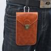 Retro Leather Phone Belt Bag WaterProof Universal Male Waist Pouch Multifunctional Phone Pouch Men