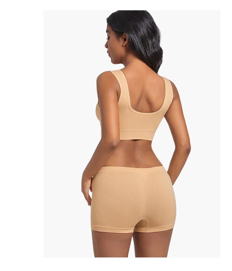 Plus Size Women's Wire-Free Sports Vest with Anti-Shock and Side Bust Control