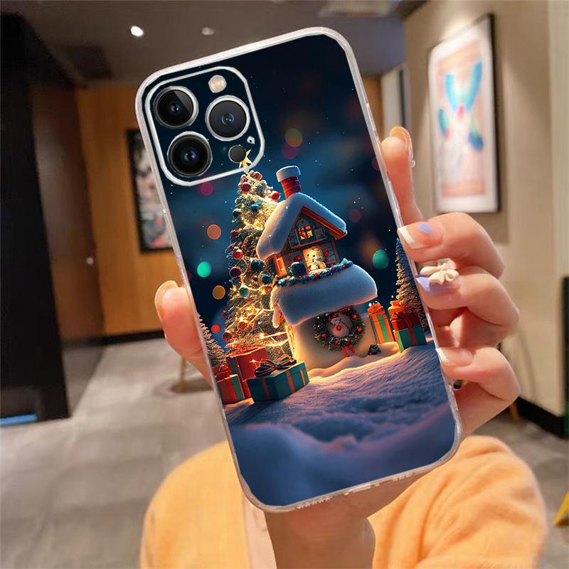 Christmas Art Phone Case For iphone 17 Pro Max 17 Air 16 15 14 13 Pro Max 15 16 Pro 15Plus Christmas Art
