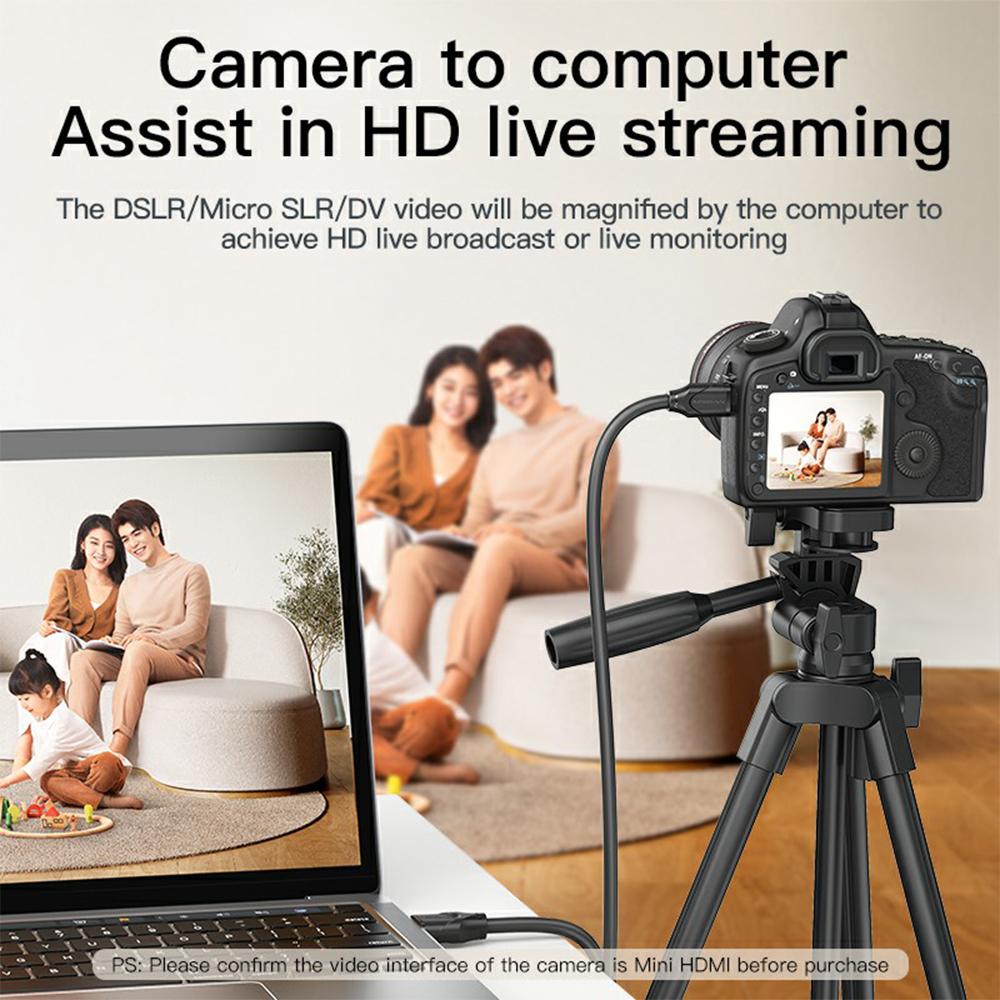 MINDPURE AD016 1.5m Mini HDMI To HDMI 4K HD Video Monitor Projector TV Connection Cable