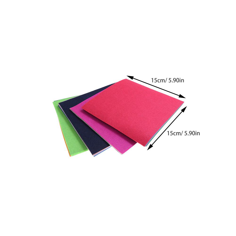 40Pcs 10x15cm Multicolor Nonwoven Fabric Sheets Premium Craft Felt Material for DIY Sewing Drawing Painting Cutting Gluing