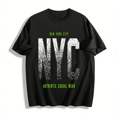 New York City Style Authentic Casual Wear Unisex Daily Top Pure Cotton T-shirt