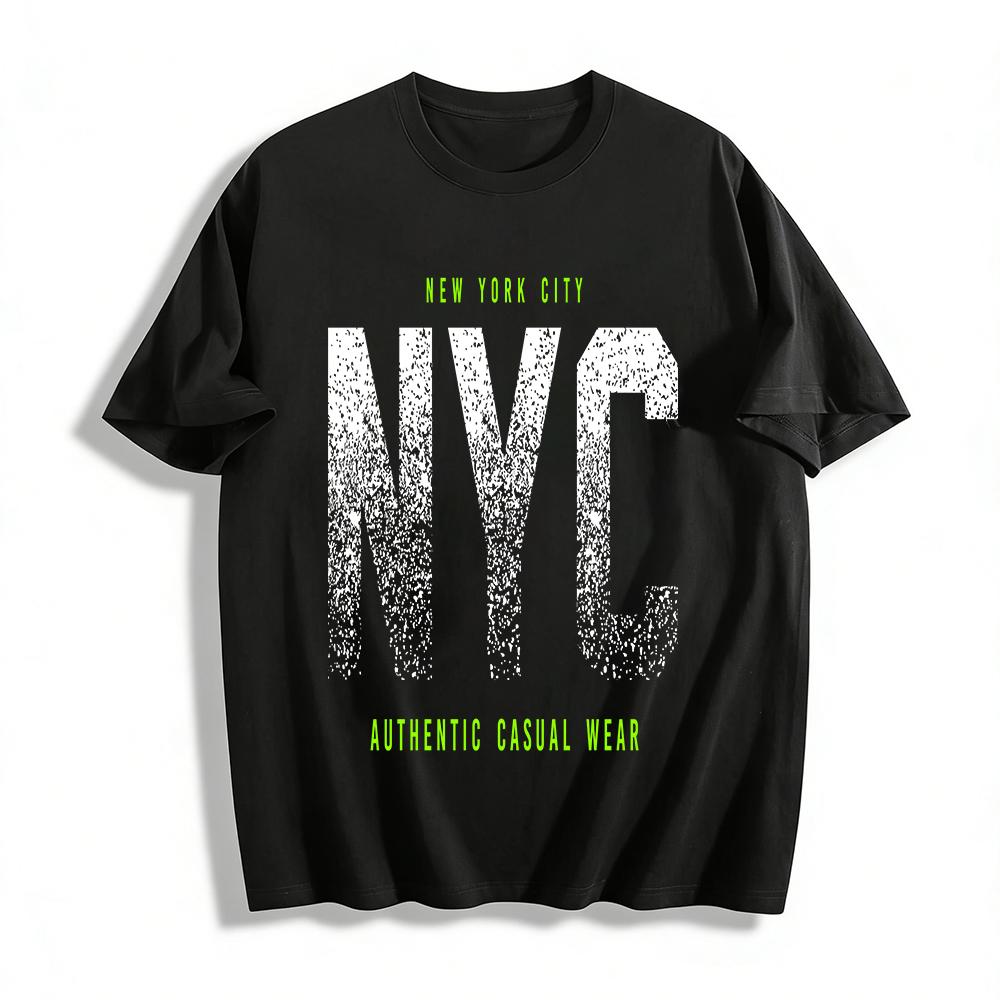 New York City Style Authentic Casual Wear Unisex Daily Top Pure cotton T-shirt XXS