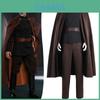 Fantasia Cosplay Premium de Conde Dooku Preto Para Roleplay de Personagem de Filme de Star Wars