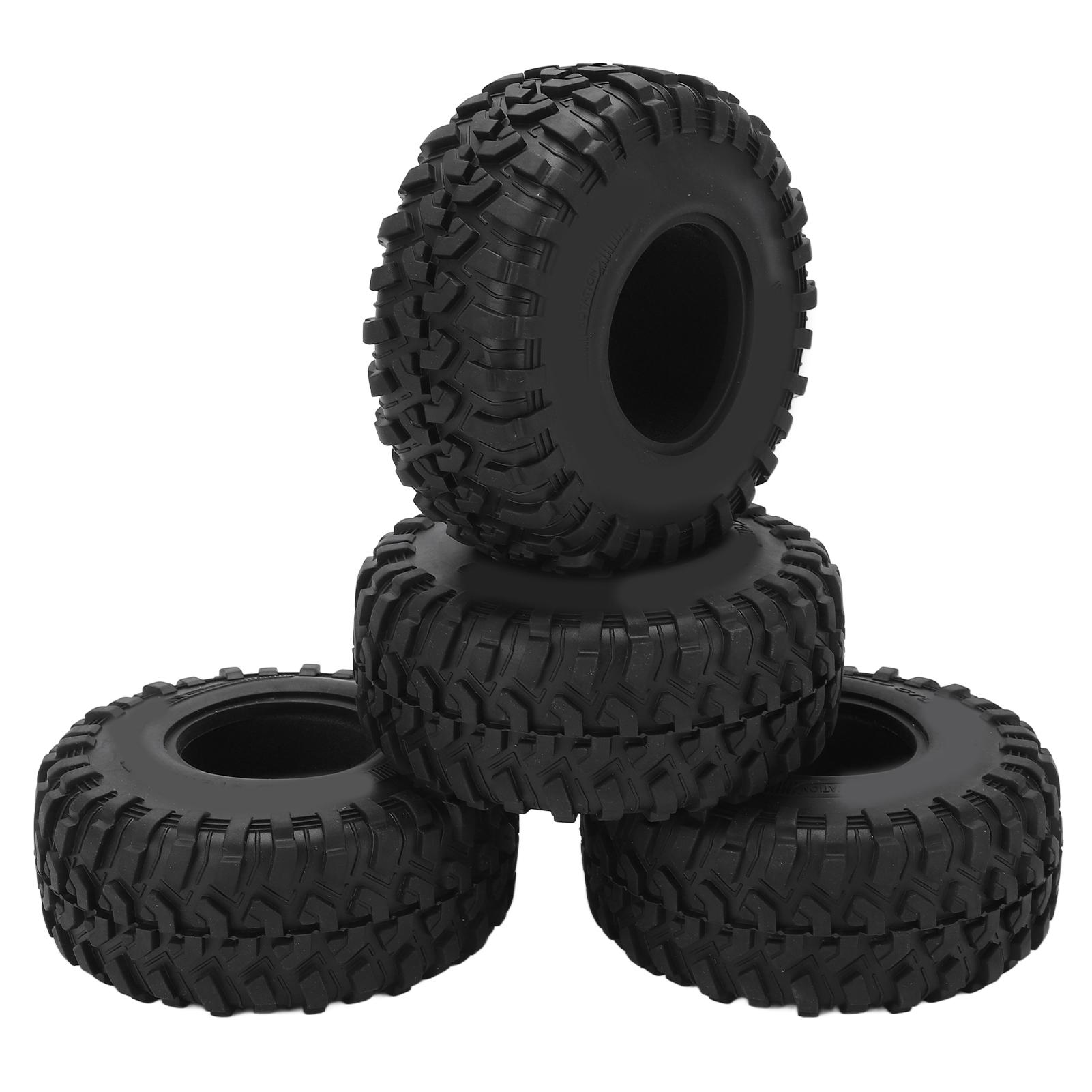 

4Pcs RC Rubber Tires Universal 130mm 2.2inch Tires for 1/10 Remote Control Car Upgrade Part