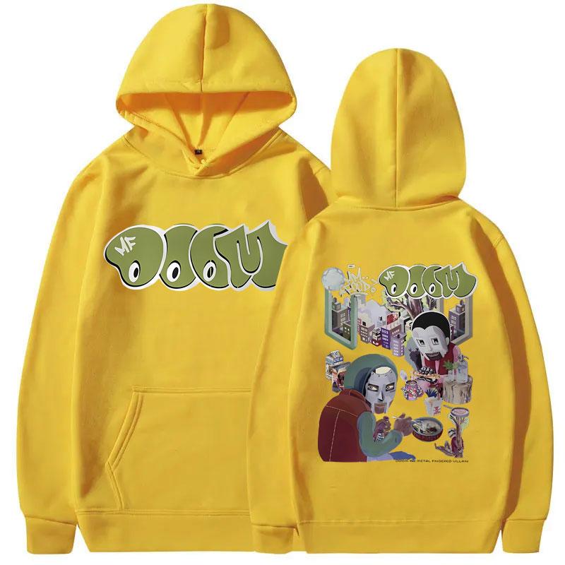 Impressive rapper Mf Doom MM FOOD printed men's hoodie High-quality Fashion hoodie Casual comfortable men's hoodie