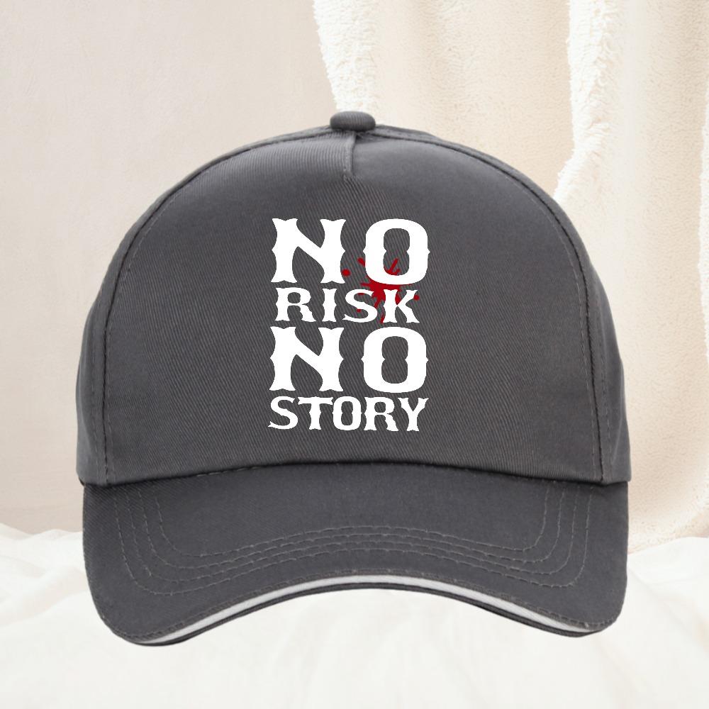 no risk no story Unisex Baseball Caps Spring and Autumn Outdoor Adjustable Casual Hats Unisex Women Golf Snapback hat