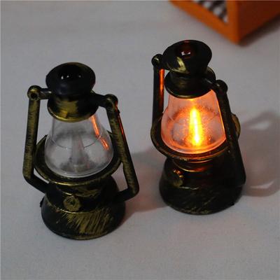 Decor Pretend Play Dollhouse Accessories Miniature Oil Lamp Mini Kerosene Lantern Scene Ornaments