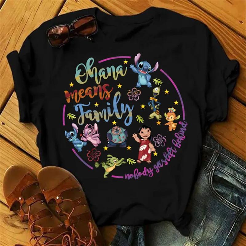 T-shirt ample mignon Disney à manches courtes pour femme avec tête de Mickey Mouse imprimée Mode Motif Haut en Coton