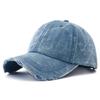 Ny Vintage Vasket Denim Baseballkasket Kvinder Sort Ensfarvet Slidt Jean Snapback Hatte Til Mænd Gorras Para Hombres