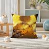 Demon Slayer Sound Breathing Art Anime Plush Pillow Cover Soft Short Plush Cushion Cover For Sofa Bedroom Home Decor Gift